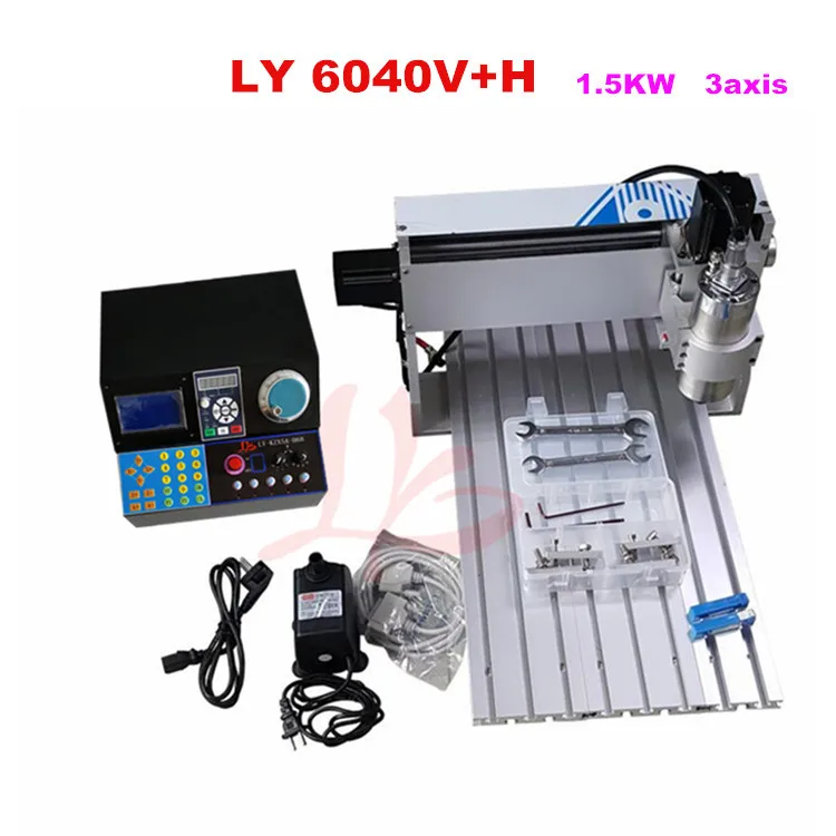 4 Axis Mini CNC Router 6040V H Ball Screw 1.5KW 3 Axis Engraving Machine for Metal Wood
4 Axis Mini CNC Router 6040V H Ball Screw 1.5KW 3 Axis Engraving Machine for Metal Wood