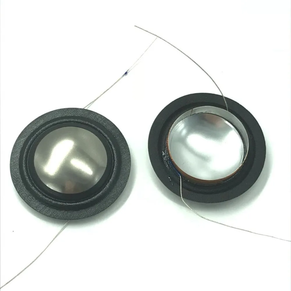 1 Pairs =2 pcs 25.4mm imported Metal Titanium Film + Silk Side Diaphragm 25 core Tweeter Voice coil Speaker Repair film 8 OHM
1 Pairs =2 pcs 25.4mm imported Metal Titanium Film + Silk Side Diaphragm 25 core Tweeter Voice coil Speaker Repair film 8 OHM