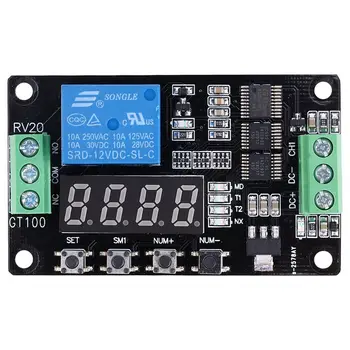 12V Multifunction Relay Cycle Timer Module,Self-lock Relay PLC Cycle Timer Module Switch Board Power Switch Home Automation
12V Multifunction Relay Cycle Timer Module,Self-lock Relay PLC Cycle Timer Module Switch Board Power Switch Home Automation