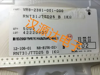 100% New and original RN731JTTD1001B25 Precision resistance 0603 1K 0.1 % 25 PPM 1/16W
100% New and original RN731JTTD1001B25 Precision resistance 0603 1K 0.1 % 25 PPM 1/16W