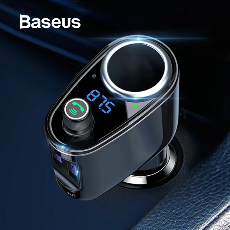 Baseus USB Car Charger FM Transmitter Bluetooth Hands-free Mobile Phone Charger in car FM Modulator Dual USB Car Phone Charger
Baseus USB Car Charger FM Transmitter Bluetooth Hands-free Mobile Phone Charger in car FM Modulator Dual USB Car Phone Charger