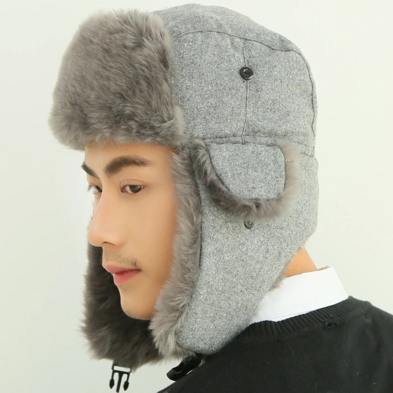 HT2108 Bomber Hat Russian Cap Thick Warm Men Women Winter Hat Ear Flap Ski Snow Trapper Cap Men Russian Ushanka Fur Hats for Men
HT2108 Bomber Hat Russian Cap Thick Warm Men Women Winter Hat Ear Flap Ski Snow Trapper Cap Men Russian Ushanka Fur Hats for Men