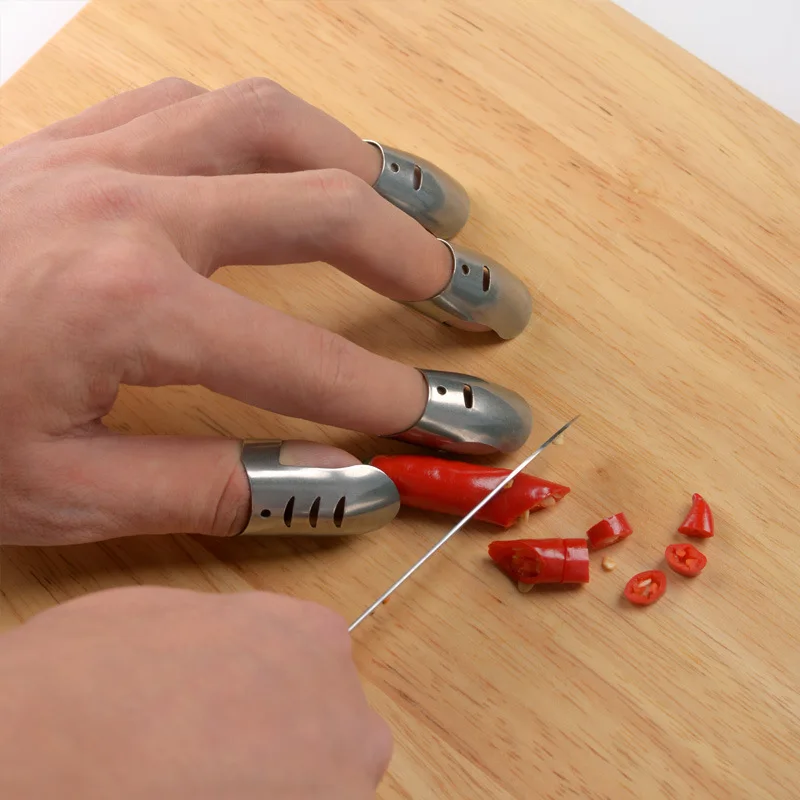 Finger Protector Finger Guard Stainless Steel Adjustable Hand Knife Shield Cut Vegetables Auxiliary Tools Safe Knives 4pcs/set
Finger Protector Finger Guard Stainless Steel Adjustable Hand Knife Shield Cut Vegetables Auxiliary Tools Safe Knives 4pcs/set