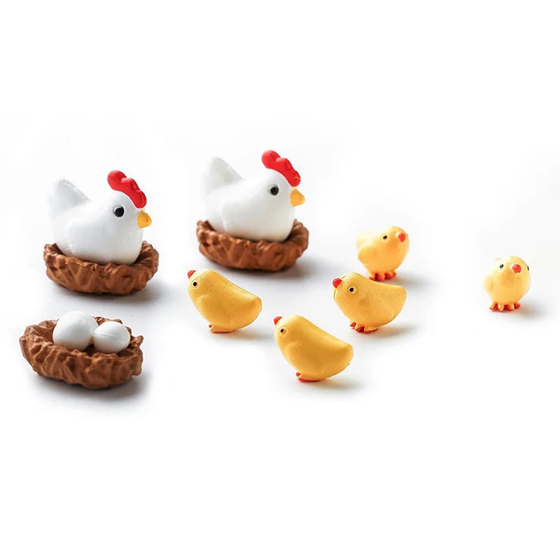 3PCS Resin Mini Chicken Family Craft Micro Fairy Garden Gnome Miniatures figurines Material Toy Ornament Terrarium Accessories
3PCS Resin Mini Chicken Family Craft Micro Fairy Garden Gnome Miniatures figurines Material Toy Ornament Terrarium Accessories