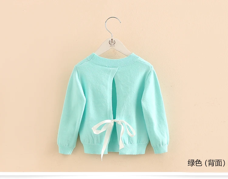 2018 Autumn Spring 2-10 Years Old Gift Children'S Clothing O-Neck Long Sleeve Candy Color Knitted Kids Baby Girls Sweater (11)