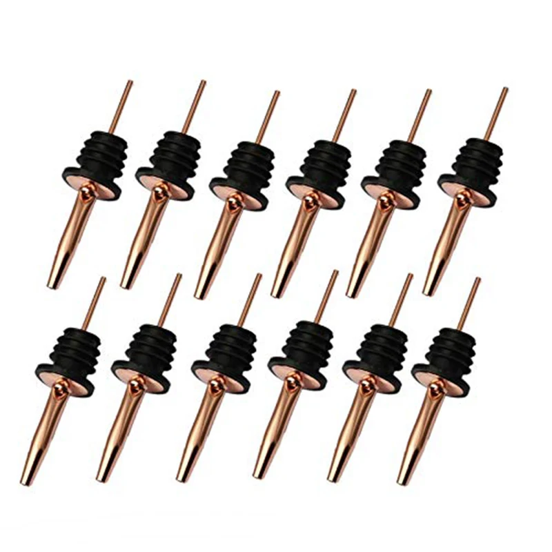 Copper Plated Wine Pourer Stopper Bottle Pourer Free Flow Pourer Speed Pourer, Pack of 12 Bar Wine Accessories
Copper Plated Wine Pourer Stopper Bottle Pourer Free Flow Pourer Speed Pourer, Pack of 12 Bar Wine Accessories