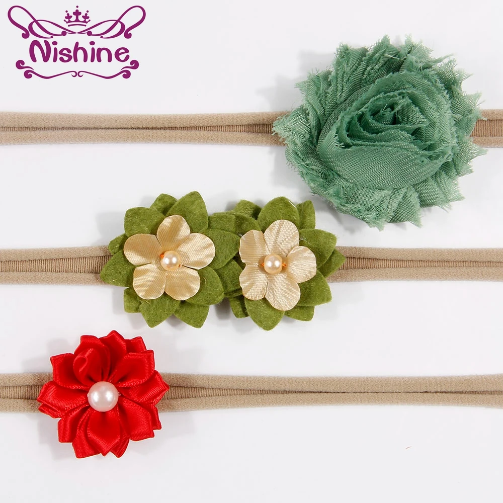 Nishine 10sets/lot Shabby Chiffon Flower Green Leaves Hairband Set Felt Bow Lace Heart Butterfly Headband Girls Hair Accessories
Nishine 10sets/lot Shabby Chiffon Flower Green Leaves Hairband Set Felt Bow Lace Heart Butterfly Headband Girls Hair Accessories