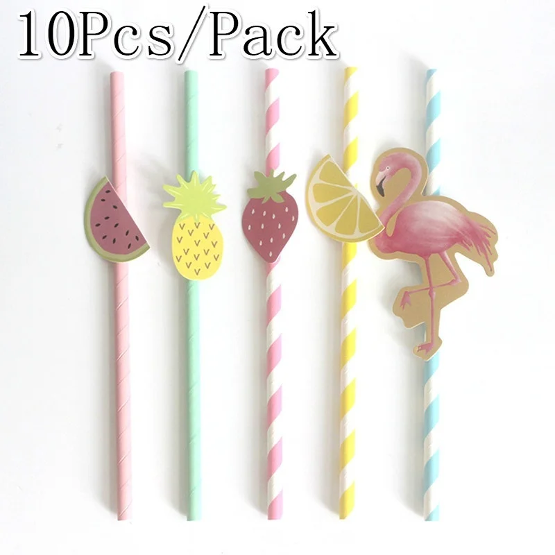 10PCS Flamingo Pineapple Lemon Strawberry Paper Straws Hawaiian Luau Party Decoration Tropical Drinks Summer Fruits Party
10PCS Flamingo Pineapple Lemon Strawberry Paper Straws Hawaiian Luau Party Decoration Tropical Drinks Summer Fruits Party