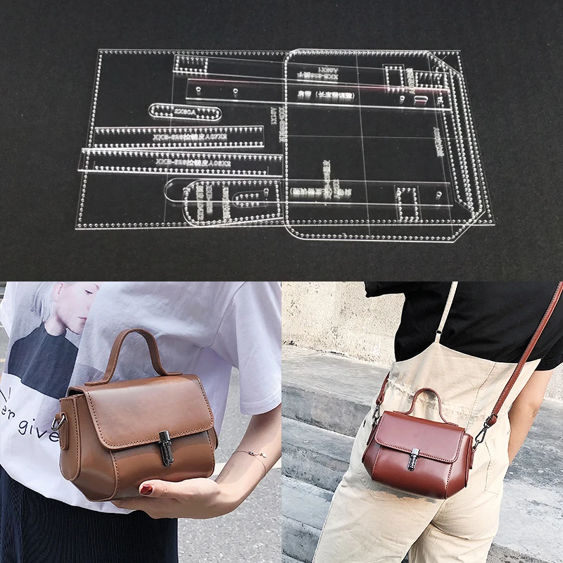 1 Set Acrylic diy Female handbag Shoulder Bag Leather Template DIY Leathercraft Tool Accessory Sewing Pattern 9x13x20cm
1 Set Acrylic diy Female handbag Shoulder Bag Leather Template DIY Leathercraft Tool Accessory Sewing Pattern 9x13x20cm