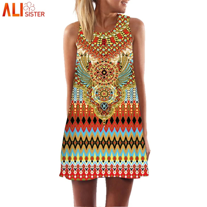 Alisister Vintage Print Mini Dress Women 3D Floral Bohe Tank Short Party Dresses Bohemian Beach Dresses Female Dashiki Boho
Alisister Vintage Print Mini Dress Women 3D Floral Bohe Tank Short Party Dresses Bohemian Beach Dresses Female Dashiki Boho