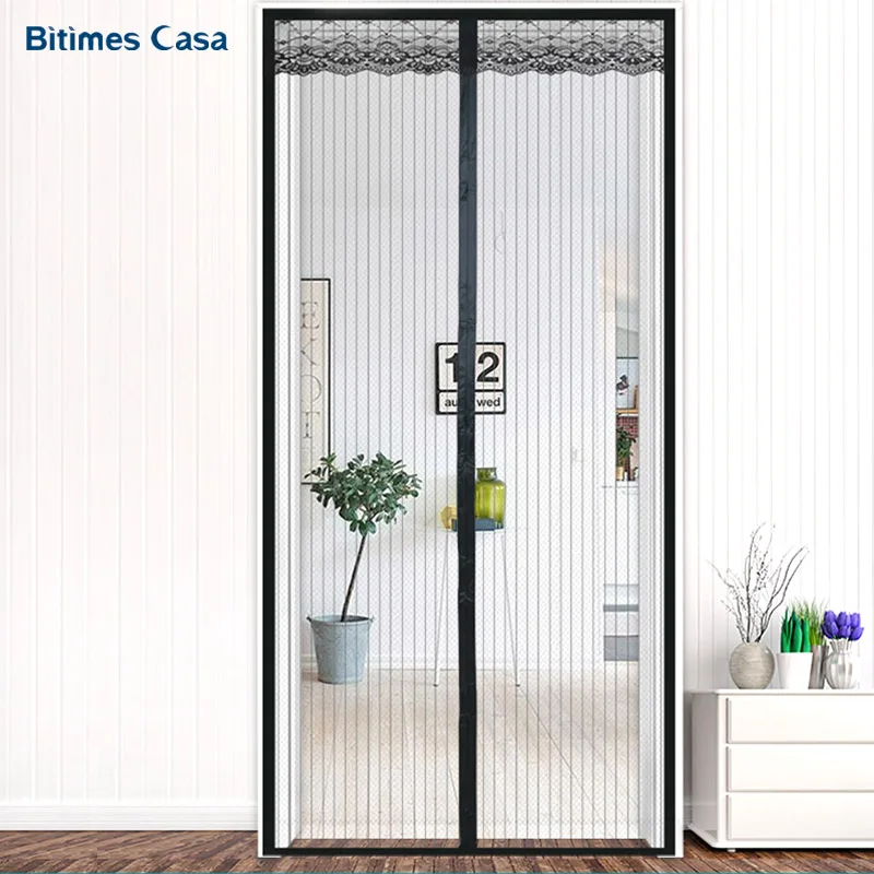 Solid Color Stripe Thick Door Curtain Screen High Denstiy Small Mesh With Decoration Lace Strong Magnetic Closure Anti Mosquito
Solid Color Stripe Thick Door Curtain Screen High Denstiy Small Mesh With Decoration Lace Strong Magnetic Closure Anti Mosquito
