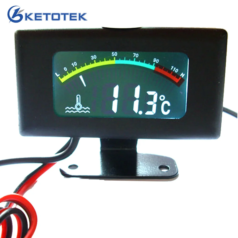 DC 9V-36V Universal Digital LCD Car Water Temp Temperature Gauge Vehicle Meter Black Shell -10~100 Centigrade 10mm sensor
DC 9V-36V Universal Digital LCD Car Water Temp Temperature Gauge Vehicle Meter Black Shell -10~100 Centigrade 10mm sensor