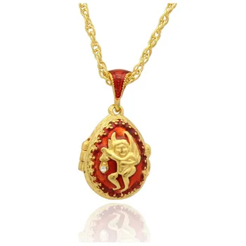Fit European luxury brands necklace angel crystal pendant necklace Faberge eggs, Easter gifts
Fit European luxury brands necklace angel crystal pendant necklace Faberge eggs, Easter gifts