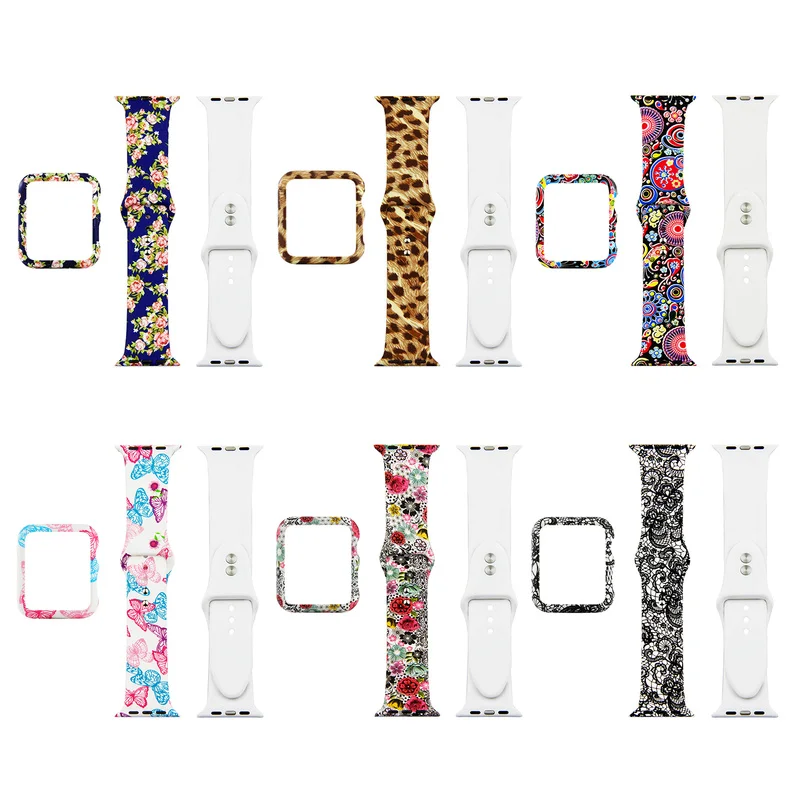 Silicone Printing Strap + Case for Apple Watch Band 42mm 38mm IWatch Band 44mm 40mm Bracelet Apple Watch 4 3 2 1 Watchband Sets
Silicone Printing Strap + Case for Apple Watch Band 42mm 38mm IWatch Band 44mm 40mm Bracelet Apple Watch 4 3 2 1 Watchband Sets