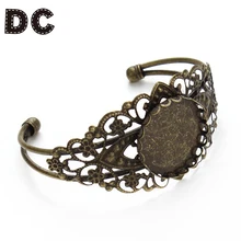 DC Antique Bronze Bracelet Lace Blank Tray Setting Base Blank DIY Accessories For 25mm Cabochon DIY Bracelet Craft Accessories
DC Antique Bronze Bracelet Lace Blank Tray Setting Base Blank DIY Accessories For 25mm Cabochon DIY Bracelet Craft Accessories