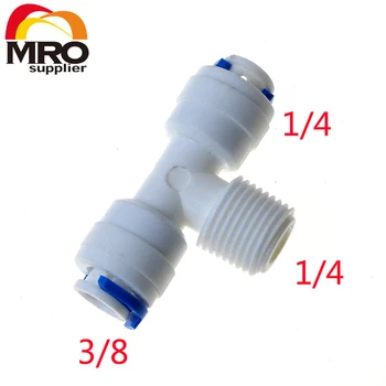 2pcs 1/4" -1/4" -3/8" OD Hose Type T Quick Connection RO Water Connector Fittings Joint Reverse Osmosis Aquarium System ST006F
2pcs 1/4" -1/4" -3/8" OD Hose Type T Quick Connection RO Water Connector Fittings Joint Reverse Osmosis Aquarium System ST006F