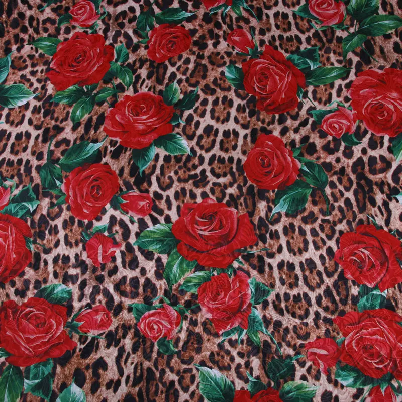 145cm Width Leopard and Rose Print Polyester Brocade Jacquard Fabric for Woman Autumn Winter Dress Coat Jacket Sewing-AF973
145cm Width Leopard and Rose Print Polyester Brocade Jacquard Fabric for Woman Autumn Winter Dress Coat Jacket Sewing-AF973