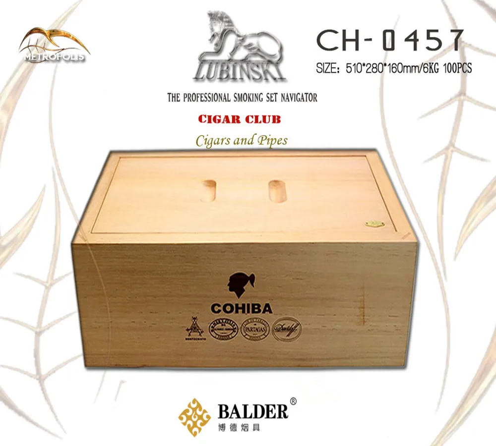 COHIBA cigar box cigar Case Humidor special mellow box of Spanish cedar CH-0457
COHIBA cigar box cigar Case Humidor special mellow box of Spanish cedar CH-0457
