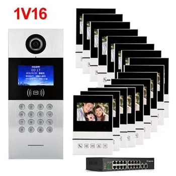XinSiLu New TCP/IP HD digital video intercom doorbell 4.3" screen, residential intelligent electronic access control system 1V16
XinSiLu New TCP/IP HD digital video intercom doorbell 4.3" screen, residential intelligent electronic access control system 1V16