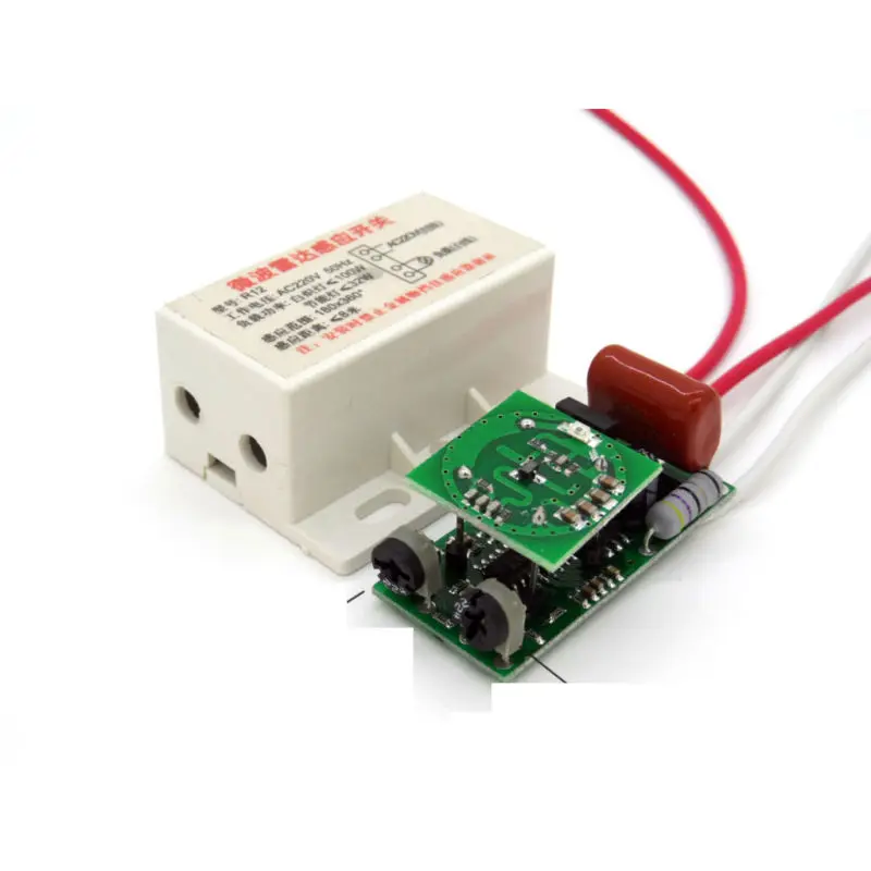 Auto Infrared Body Motion Sensor PIR Sensing Switch Microwave Radar 220V power supply | Электроника