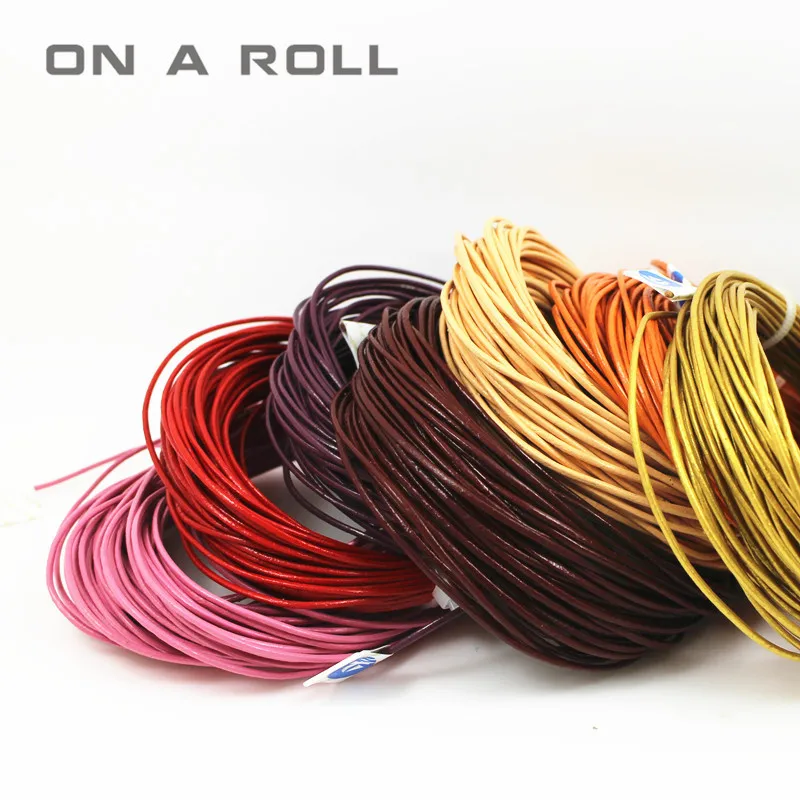 10M 1.5mm Real Leather Cord Thread Fine Jewelry Findings High Quality DIY Accessories Handmade Bracelets For Women Men NO,12~22
10M 1.5mm Real Leather Cord Thread Fine Jewelry Findings High Quality DIY Accessories Handmade Bracelets For Women Men NO,12~22