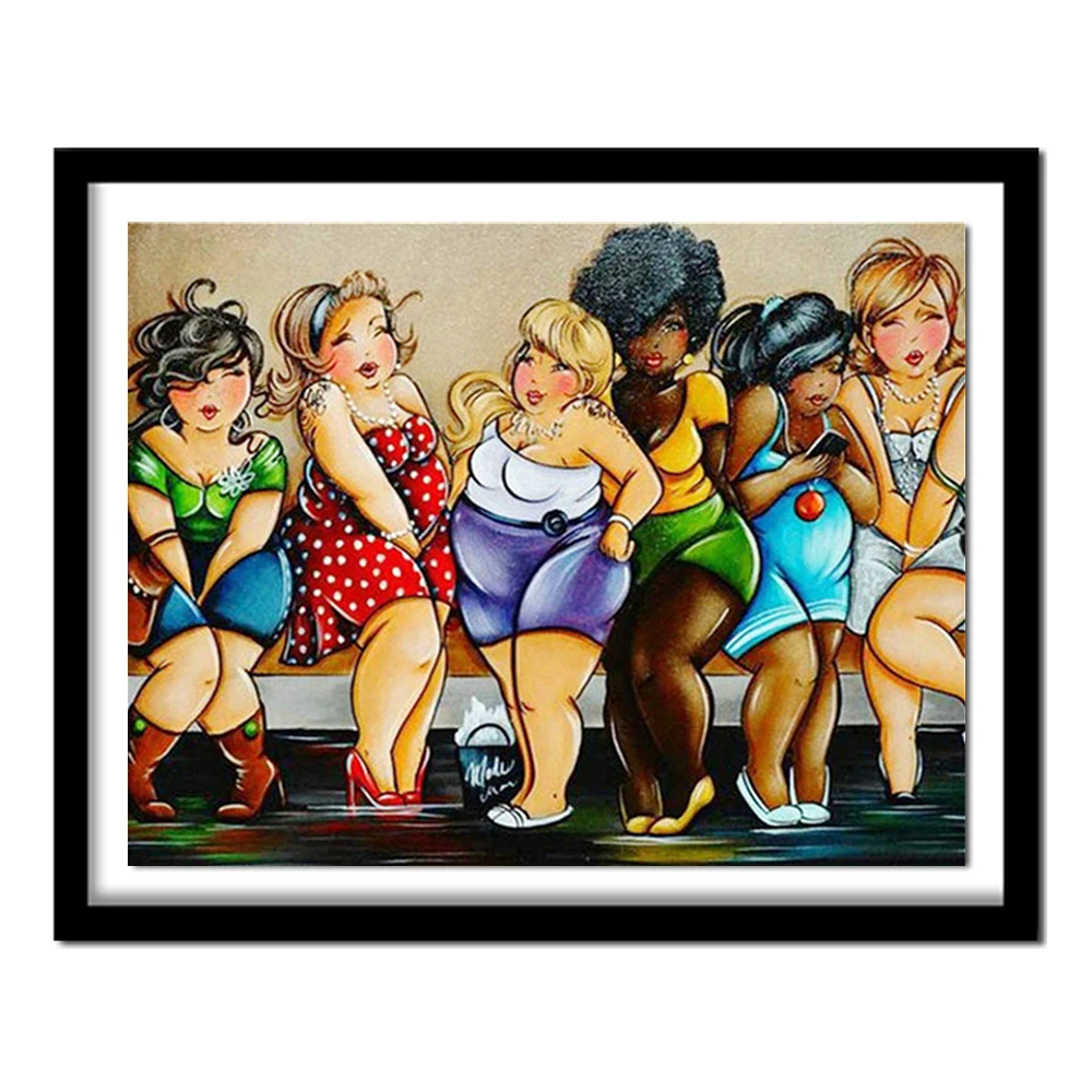 50x40 DIY Diamond Embroidery Beauty Fat woman Daimond Painting 5D Cross Stitch Square Pattern Rhinestones Home Decoration
50x40 DIY Diamond Embroidery Beauty Fat woman Daimond Painting 5D Cross Stitch Square Pattern Rhinestones Home Decoration