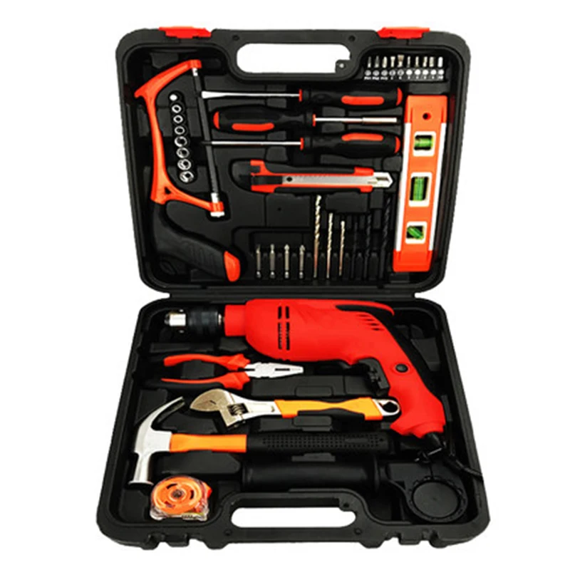impact electric drill Home Mechanics Repair Tool Kit multi-functional hardware maintenance tool, with Plastic Toolbox
impact electric drill Home Mechanics Repair Tool Kit multi-functional hardware maintenance tool, with Plastic Toolbox