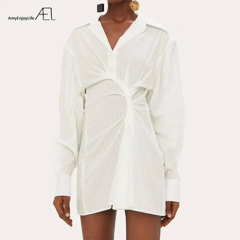 Female Mini Dress Drop Shoulder Long Sleeve High Waist White Stripe Ruffle Shirt Dresses Women 2019 Summer Fashion Street Wear
Female Mini Dress Drop Shoulder Long Sleeve High Waist White Stripe Ruffle Shirt Dresses Women 2019 Summer Fashion Street Wear