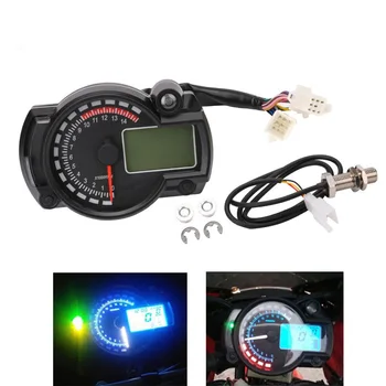 Motorcycle DC 12V 7 Color LCD Digital Display Tachometer Assembly Speedometer Odometer Dashboard Sensor RPM Fuel Level Gauge
Motorcycle DC 12V 7 Color LCD Digital Display Tachometer Assembly Speedometer Odometer Dashboard Sensor RPM Fuel Level Gauge