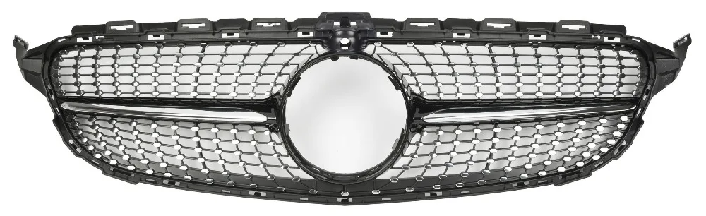 For Mercedes-Benz C-class W205 2014-on with Emblem Diamond Sport Style Black/silver Front Racing Grille
For Mercedes-Benz C-class W205 2014-on with Emblem Diamond Sport Style Black/silver Front Racing Grille