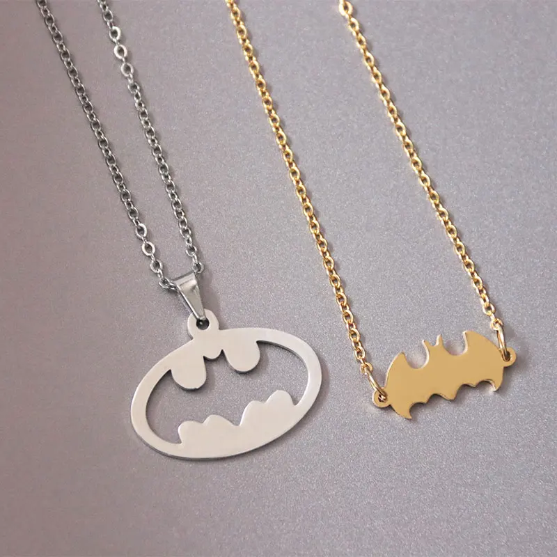 1pc Hollow Bat Solid Batman Stainless Steel Necklace Couples Family Pendants Necklaces Women Kids Love Fashion Memorial Jewelry
1pc Hollow Bat Solid Batman Stainless Steel Necklace Couples Family Pendants Necklaces Women Kids Love Fashion Memorial Jewelry