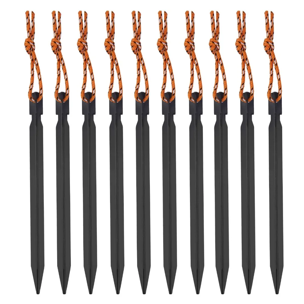 10pcs 18cm Tent Peg Nail 700I Aluminium Alloy Stake with Rope Camping Equipment Outdoor Traveling Tent Building include bag New
10pcs 18cm Tent Peg Nail 700I Aluminium Alloy Stake with Rope Camping Equipment Outdoor Traveling Tent Building include bag New