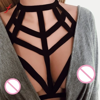 Sexy Bandage Belt Crop Tops Harnesses Lingerie Women Ladies Cosplay Hollow Strappy Bra Cage Bustier Belt Vest Crop Tops Cupless
Sexy Bandage Belt Crop Tops Harnesses Lingerie Women Ladies Cosplay Hollow Strappy Bra Cage Bustier Belt Vest Crop Tops Cupless