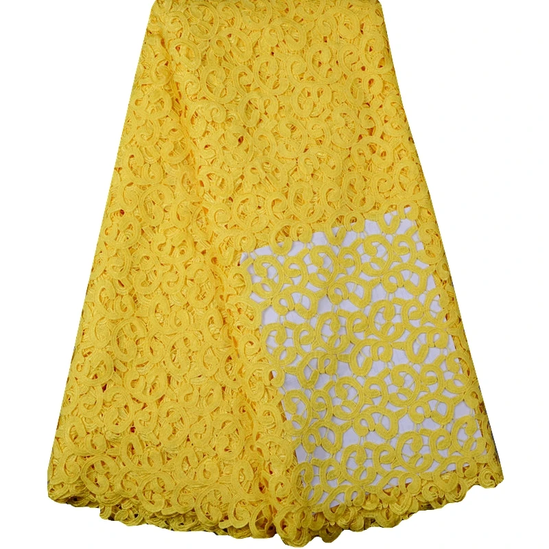 2017 Wholesale Price Yellow Color Nigerian Lace Cord Lace Fabric Embroidered African Guipure Lace For Wedding Party Dress 765
2017 Wholesale Price Yellow Color Nigerian Lace Cord Lace Fabric Embroidered African Guipure Lace For Wedding Party Dress 765