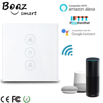 Boaz Smart wifi Ceiling Fan Switch EU Standard Remote Wifi Control Voice Control Alexa Echo Google Home Tuya Smart
Boaz Smart wifi Ceiling Fan Switch EU Standard Remote Wifi Control Voice Control Alexa Echo Google Home Tuya Smart