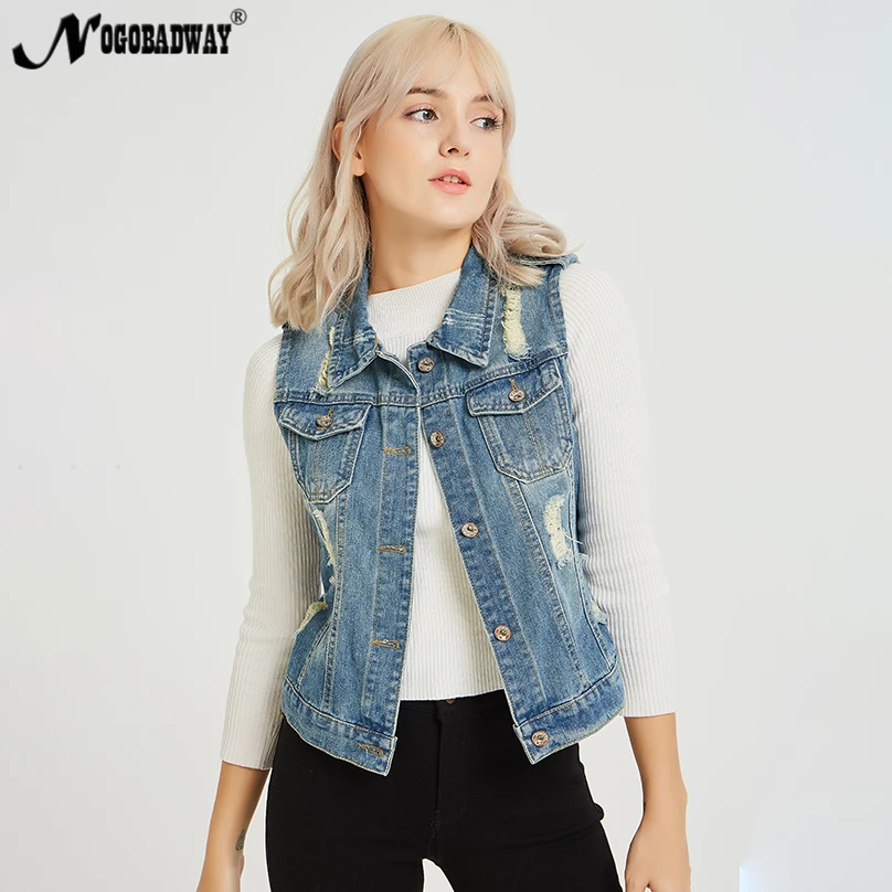 S 5XL Plus size denim vest women's jeans waistcoat casual sleeveless ripped coats jackets ladies autumn summer outerwear big new
S 5XL Plus size denim vest women's jeans waistcoat casual sleeveless ripped coats jackets ladies autumn summer outerwear big new