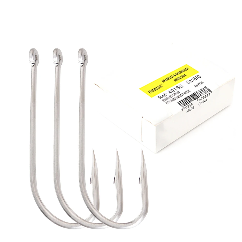 25-50pcs/lot High Carbon Steel Hooks 401SS 1Pack Hand Fishing Hooks Barbed Fishhook 6/0#-1/0# 25pcs/lot 1#-8# Carp Accessories
25-50pcs/lot High Carbon Steel Hooks 401SS 1Pack Hand Fishing Hooks Barbed Fishhook 6/0#-1/0# 25pcs/lot 1#-8# Carp Accessories
