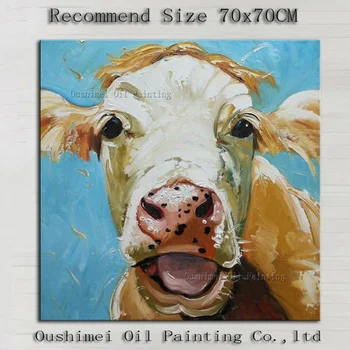 Hand Painted High Quality Modern Animal Series Oil Painting on Canvas Handmade Funny Bull Bird Wall Artwork Kids New Year Gift
Hand Painted High Quality Modern Animal Series Oil Painting on Canvas Handmade Funny Bull Bird Wall Artwork Kids New Year Gift