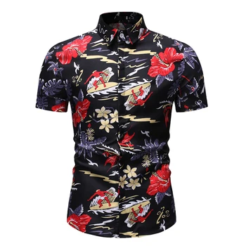 Vintage Floral Print Hawaiian Shirt 2019 Brand New Slim Fit Short Sleeve Shirt Men Beach Casual Mens Dress Shirts Chemise Homme
Vintage Floral Print Hawaiian Shirt 2019 Brand New Slim Fit Short Sleeve Shirt Men Beach Casual Mens Dress Shirts Chemise Homme