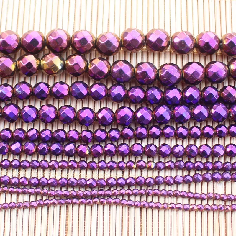 Facted 2-12mm Natural Hematite Electroplate Purple Round Loose Beads 15inch Wholesale For DIY Jewellery Free Shipping !
Facted 2-12mm Natural Hematite Electroplate Purple Round Loose Beads 15inch Wholesale For DIY Jewellery Free Shipping !