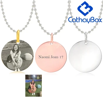 Personalized Engrave Photo Text Stainless Steel Blank Round Disc ID Dog Tag Charm Pendant Necklace Chain 60cm Long
Personalized Engrave Photo Text Stainless Steel Blank Round Disc ID Dog Tag Charm Pendant Necklace Chain 60cm Long