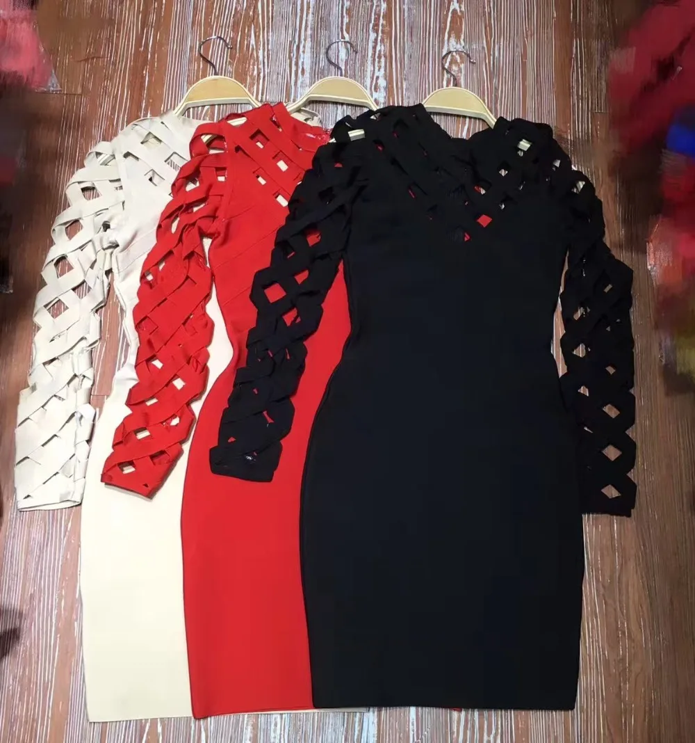 Exclusive Women's New Fashion 2017 Beige Nude Red Black Long Sleeve Bandage Sexy Lattice Hollow Out Party Bandage Dress
Exclusive Women's New Fashion 2017 Beige Nude Red Black Long Sleeve Bandage Sexy Lattice Hollow Out Party Bandage Dress