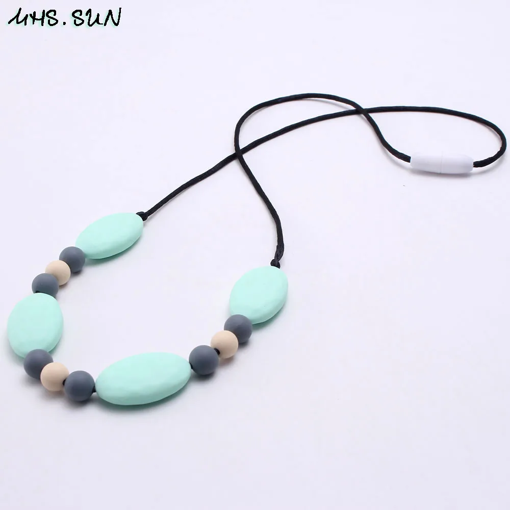 MHS.SUN BPA Free Silicone Beads Teether Necklace 1PC Food Grade Nursing Jewelry For Mommy Infant Holder Toy Long Chain DropShip
MHS.SUN BPA Free Silicone Beads Teether Necklace 1PC Food Grade Nursing Jewelry For Mommy Infant Holder Toy Long Chain DropShip