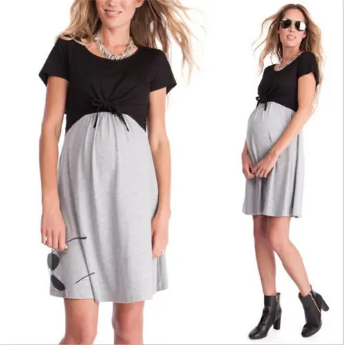 2018 New Pregnancy Women Short Sleeve Patchwork Dress Summer Maternity Dress Breastfeeding Nursing Dress Pregnant Clothes
2018 New Pregnancy Women Short Sleeve Patchwork Dress Summer Maternity Dress Breastfeeding Nursing Dress Pregnant Clothes