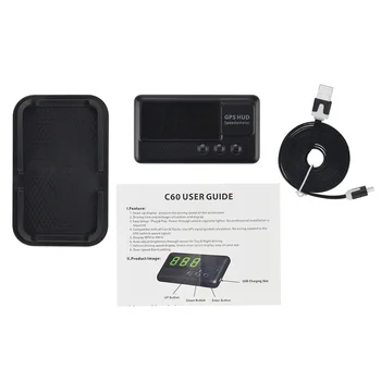 Multi-function GPS Hud Speedometer C60 Portable GPS Speedometer Display MPH KM/H Display Total Time and Distance
Multi-function GPS Hud Speedometer C60 Portable GPS Speedometer Display MPH KM/H Display Total Time and Distance