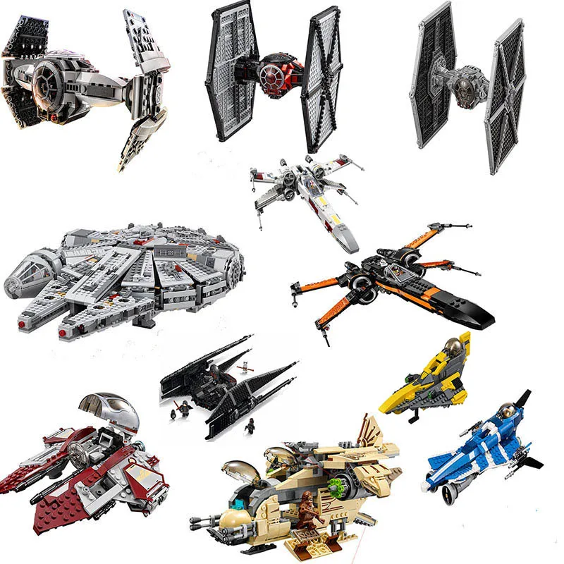 In stock Compatible LOgo Star Wars Fighter Block Set Spaceship Model Starwars Building Brick Toy For Kids with Manual no box
In stock Compatible LOgo Star Wars Fighter Block Set Spaceship Model Starwars Building Brick Toy For Kids with Manual no box