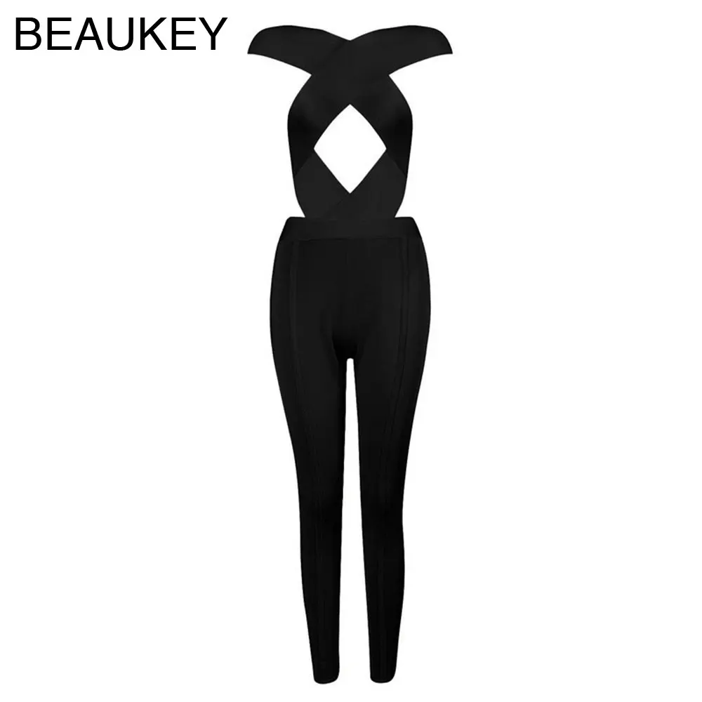 Black Rayon 2016 New Arrival Rayon Cross Cut Out High Waist Sexy Women Rompers Bandage Jumpsuits
Black Rayon 2016 New Arrival Rayon Cross Cut Out High Waist Sexy Women Rompers Bandage Jumpsuits