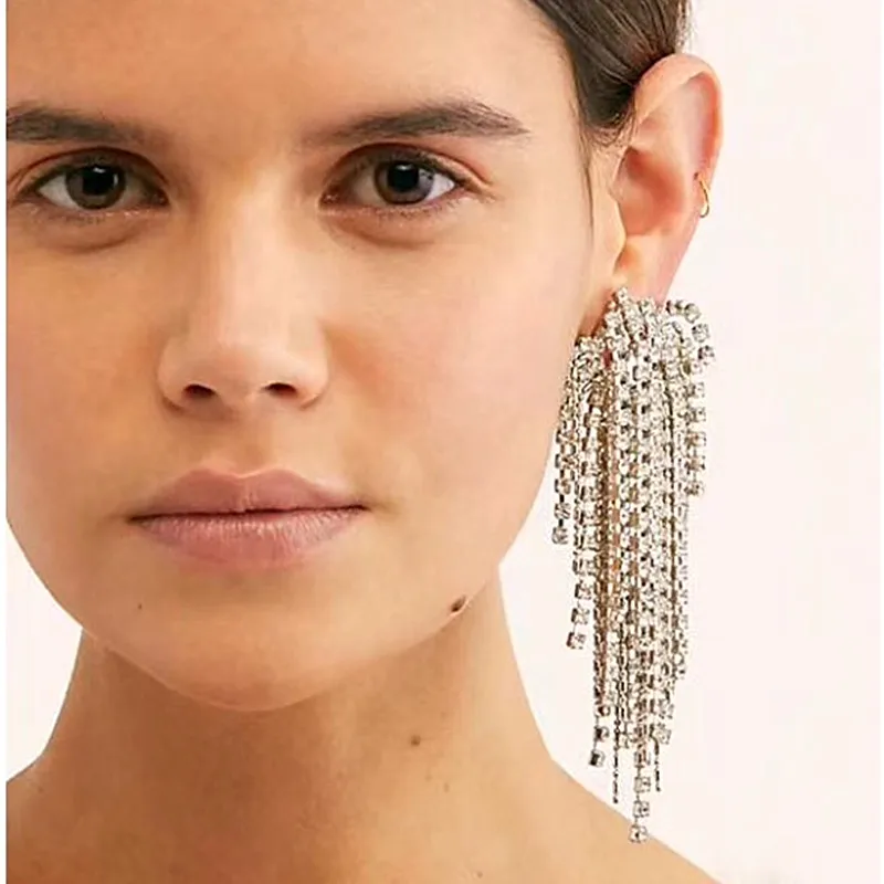 Stunning Rhinestone Big Dangle Earrings For Women Fashion Jewelry Luxury Statement Earring Accessories
Stunning Rhinestone Big Dangle Earrings For Women Fashion Jewelry Luxury Statement Earring Accessories