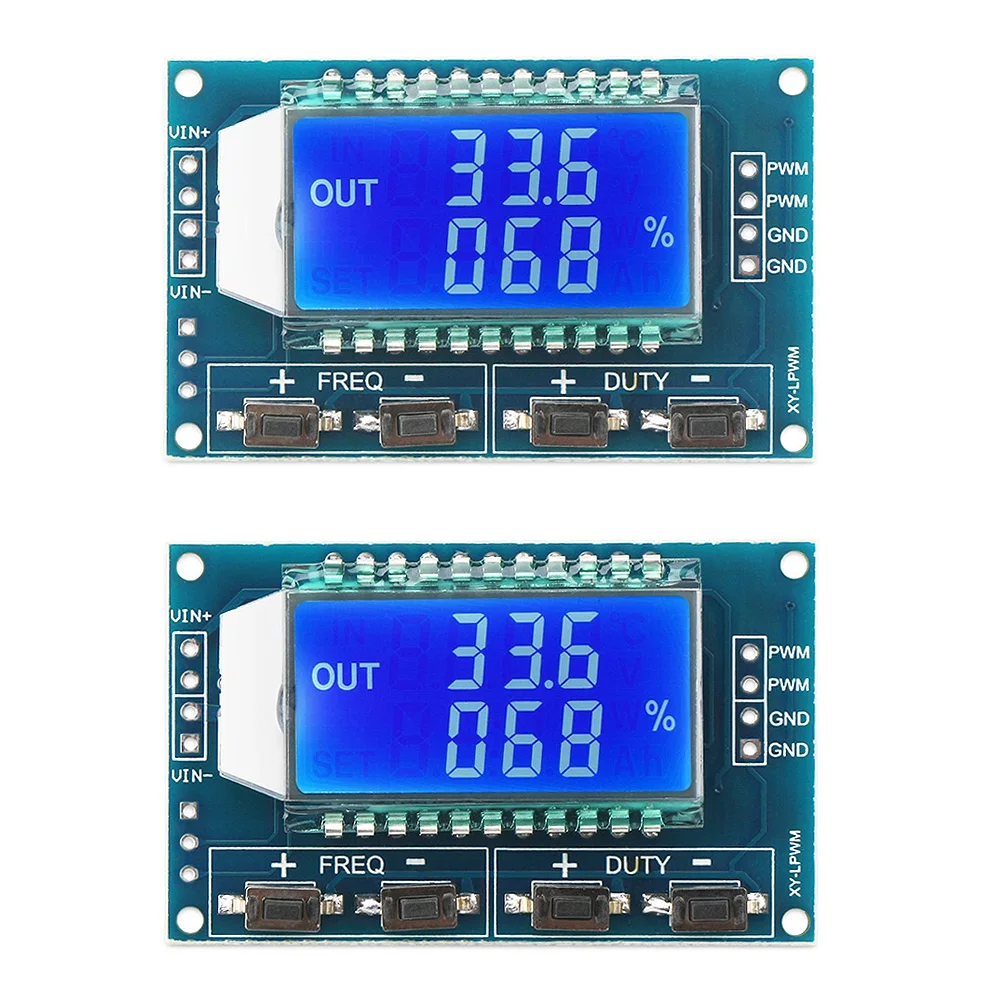 Signal Generator PWM Pulse Frequency Duty Cycle Adjustable Module LCD Display 1Hz-150Khz 3.3V-30V PWM Board Module
Signal Generator PWM Pulse Frequency Duty Cycle Adjustable Module LCD Display 1Hz-150Khz 3.3V-30V PWM Board Module