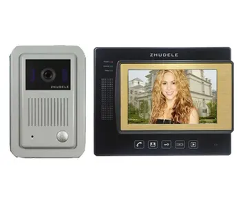 ZHUDELE 7"luxury color video door phone,CCD camera ,touch screen with SD CARD,nightvision, unlocked phone,black monitor (1 to 1)
ZHUDELE 7"luxury color video door phone,CCD camera ,touch screen with SD CARD,nightvision, unlocked phone,black monitor (1 to 1)